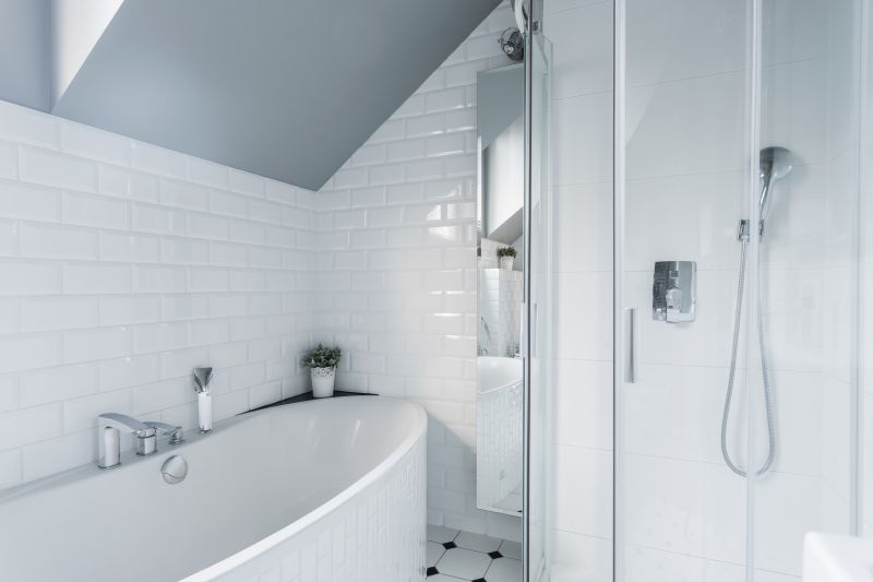 Completed bathtub installation in a modern bathroom
